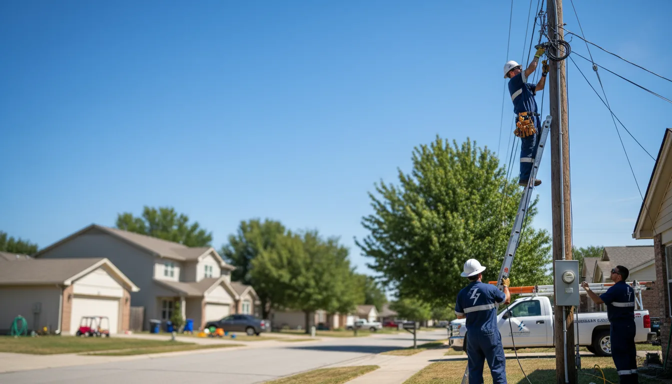 Residential electrician providing installation services in Pittsford, MI